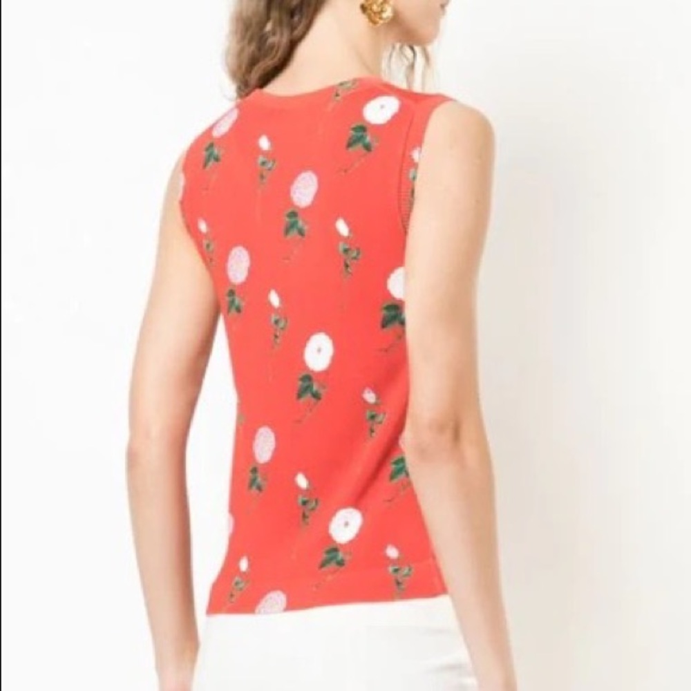 Floral Patterned Top In Red - Picture 5 of 10